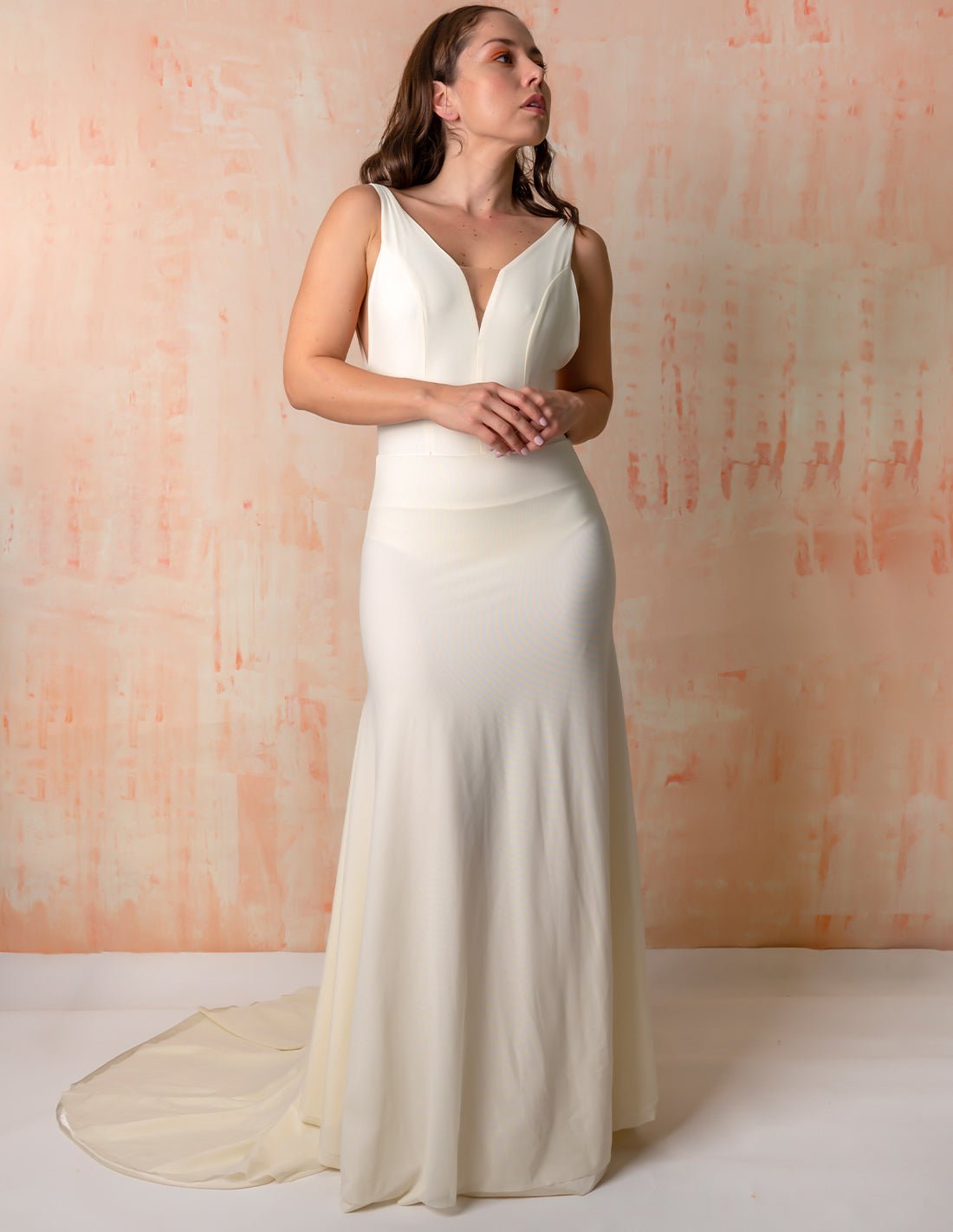 Petale Dress Ivory - Dress - Entreaguas Wearable Art