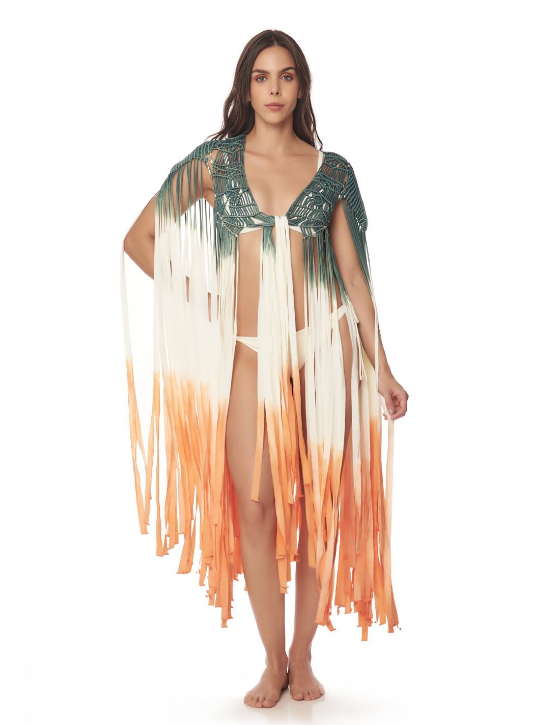 Stem Cardigan Dusk Fall Sky - Cardigan - Entreaguas Wearable Art