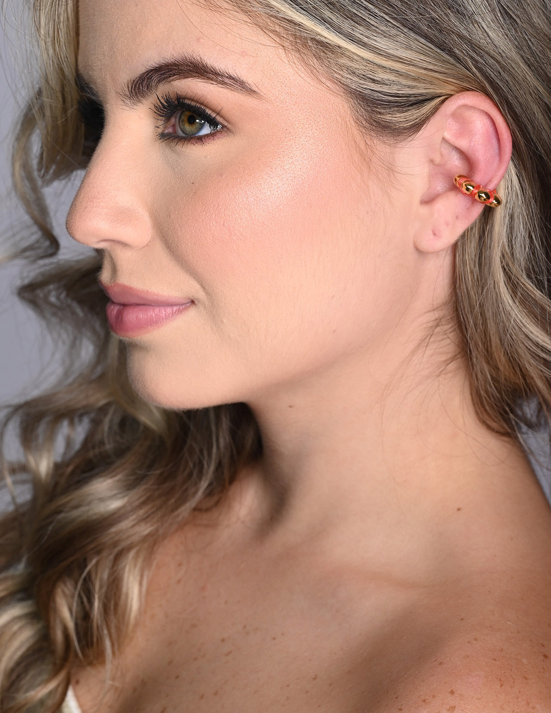 Cloud Ear Cuff Coral