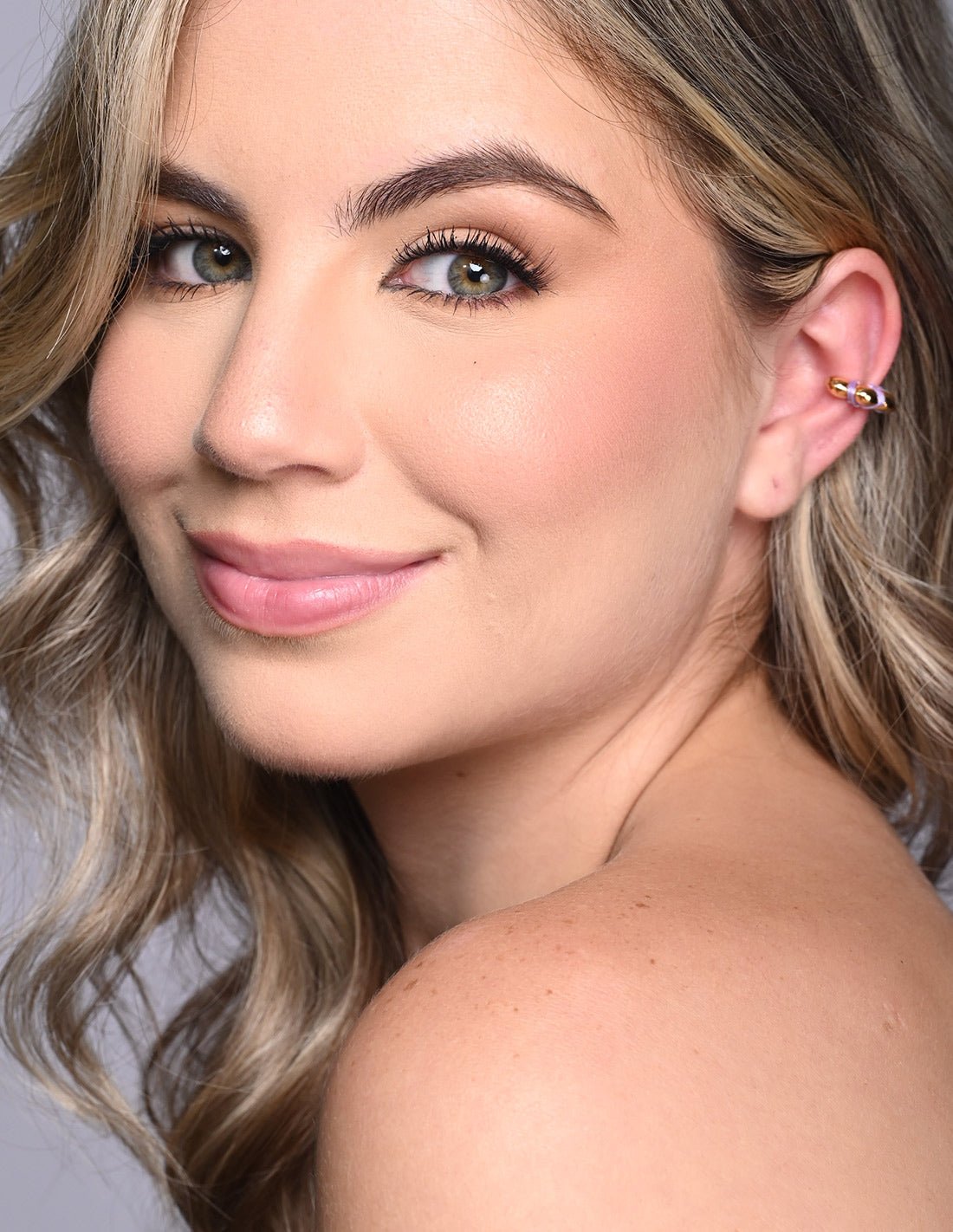 Cloud Ear Cuff Lilac