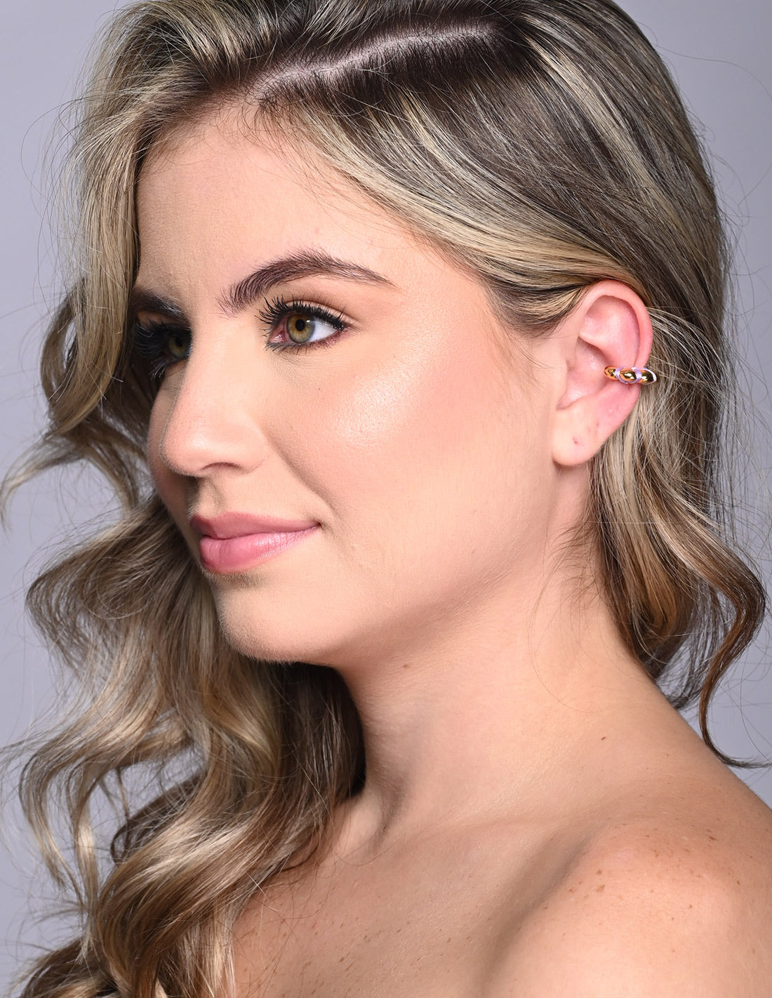 Cloud Ear Cuff Lilac