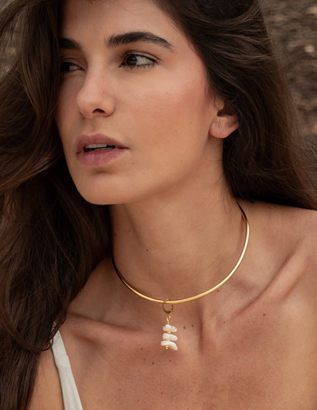 Meka Charm Ivory + Pink