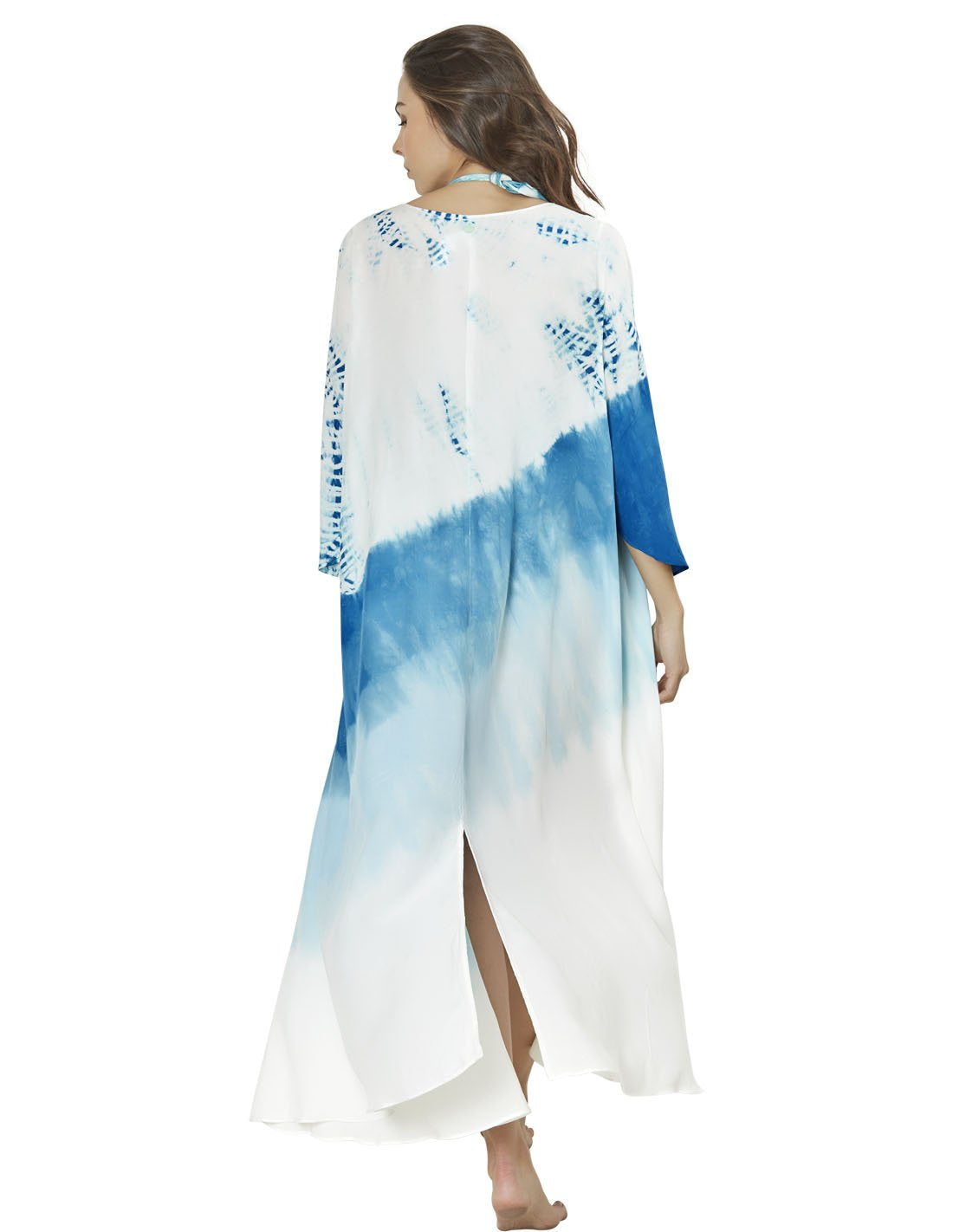 Earth Kimono Kimono. Hand-Dyed Beach Kimono In Oil (Hd). Entreaguas