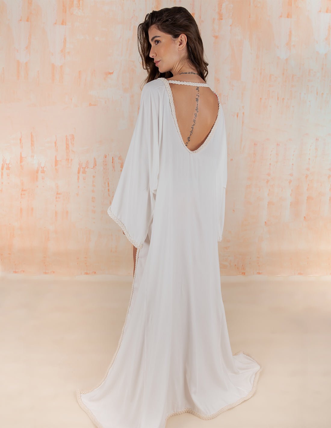 Bahia Kimono Ivory - Kimono - Entreaguas Wearable Art