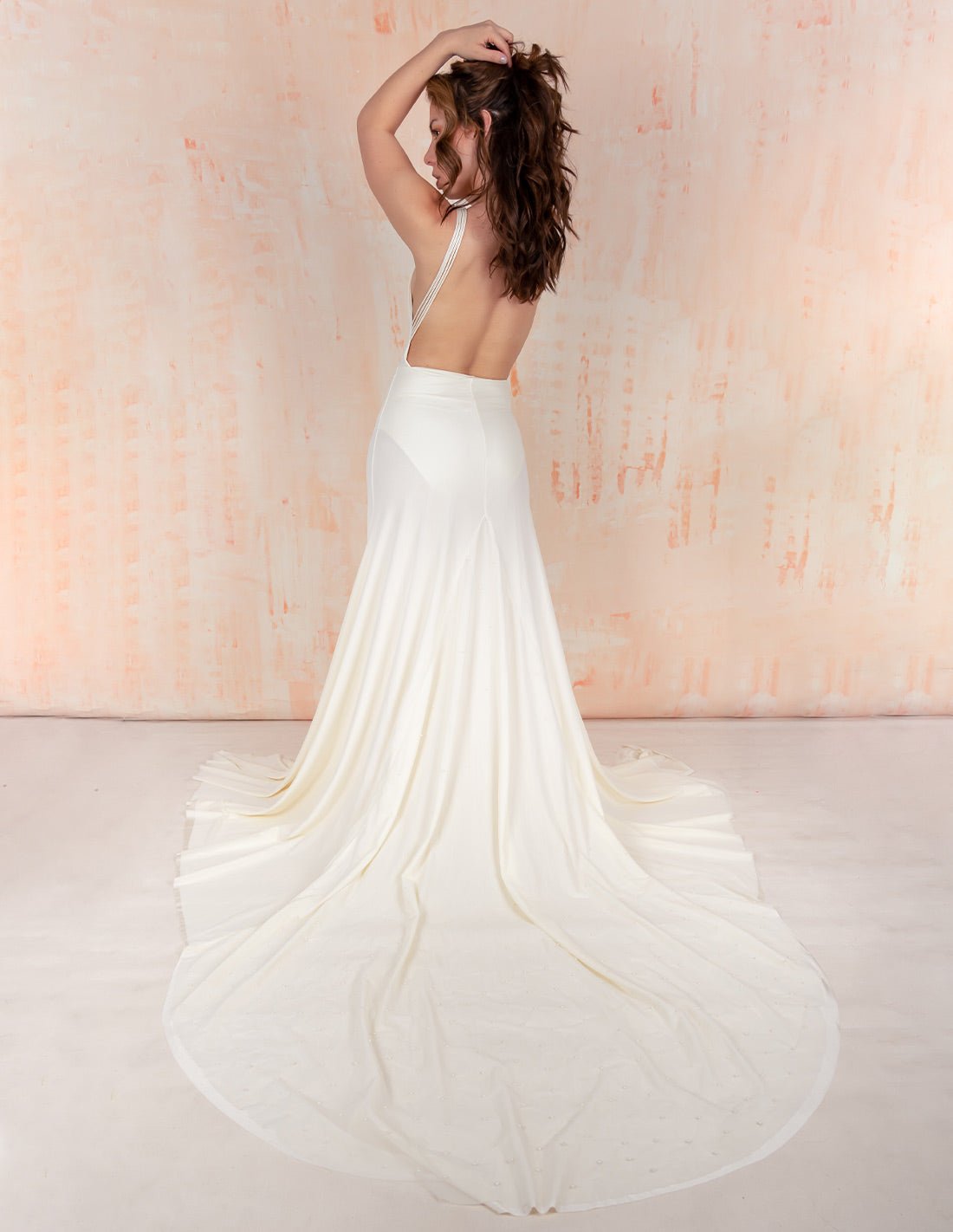 Petale Dress With Pearls - Dress - Entreaguas Wearable Art