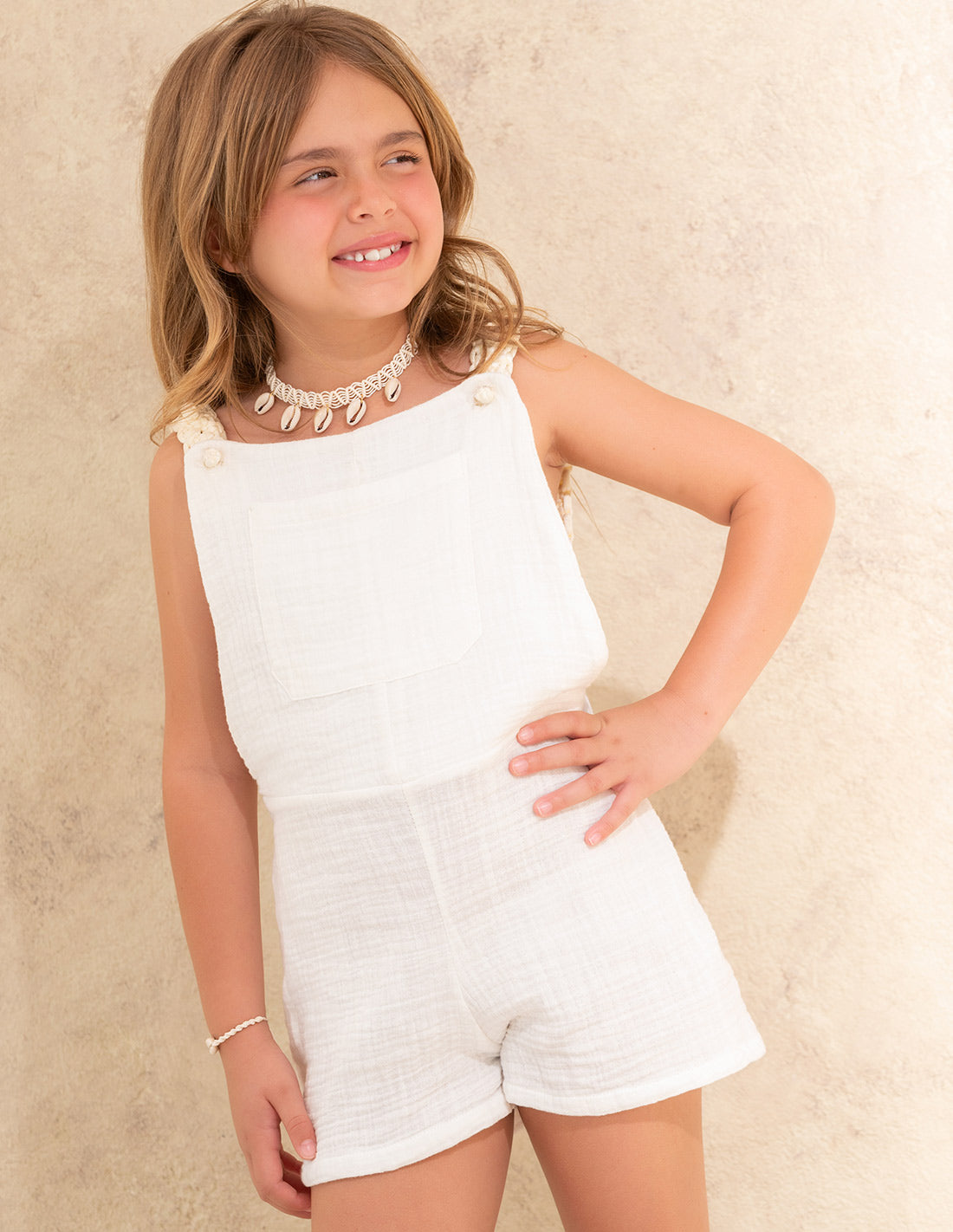 Naira Mini Romper Ivory