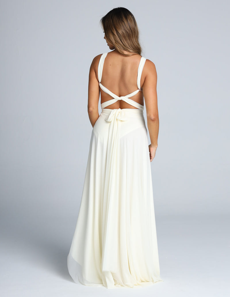 Feather Dress Ivory
