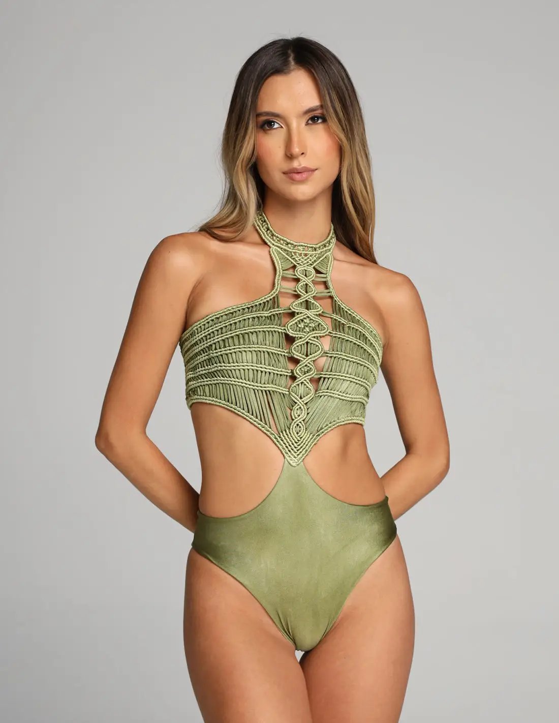 Corset & Ventus Outfit Green Stone
