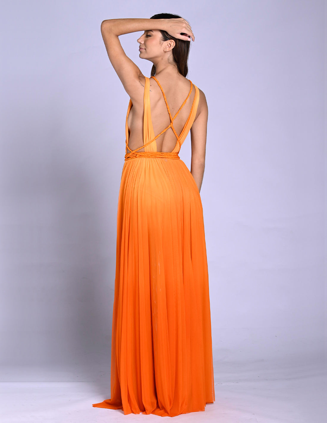 Diosa Dress Faded Orange