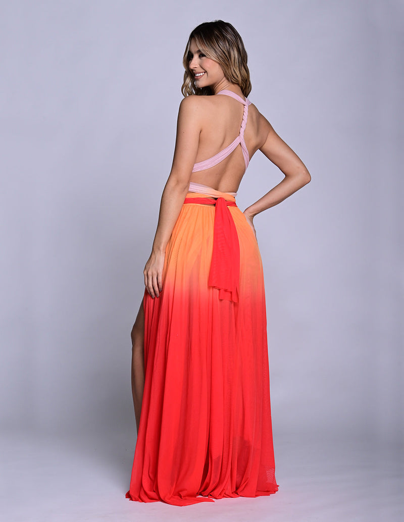 strapless open back dress Hydra Dress