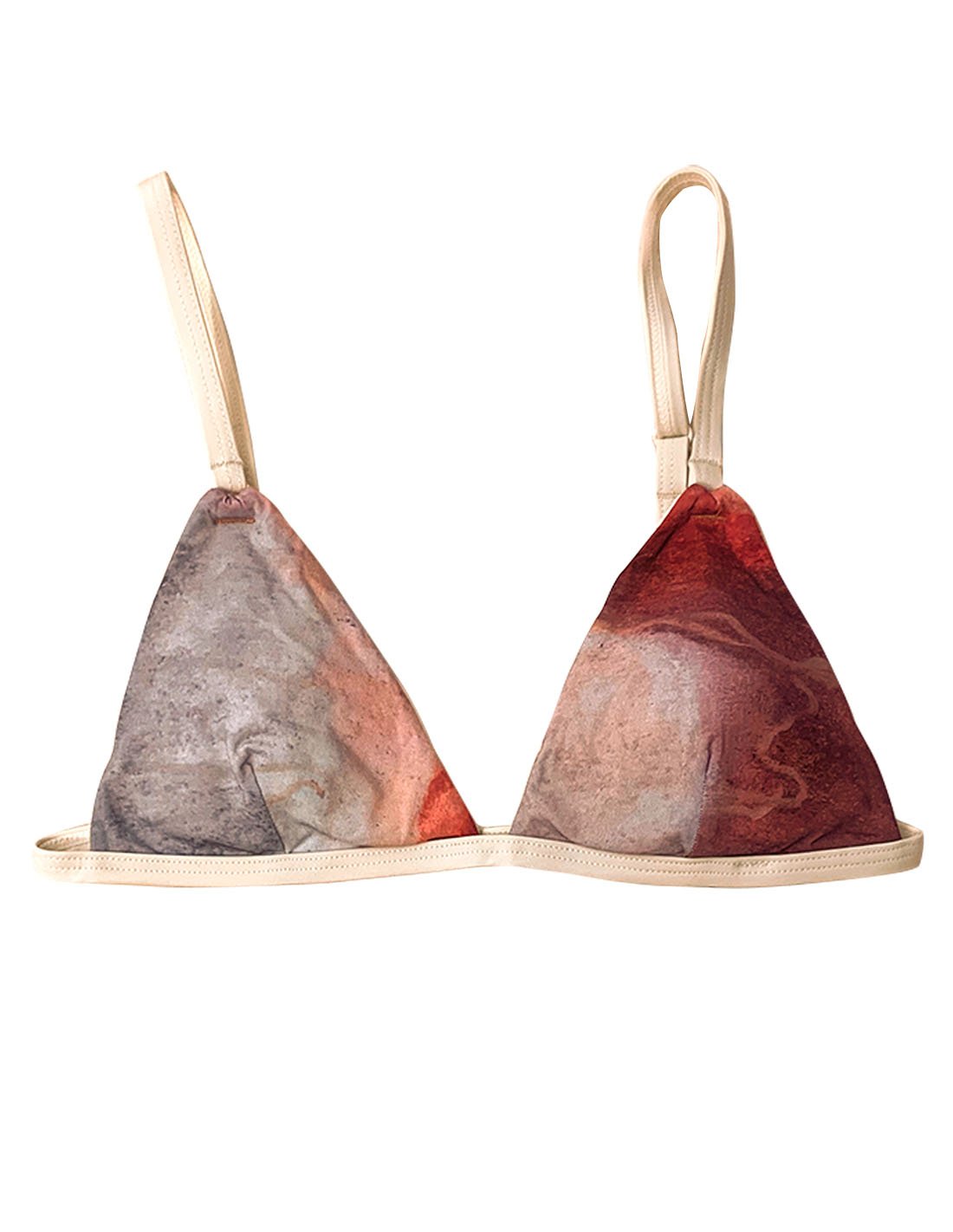 Top Oaxaca Sunset 3. Triangular Bikini Top In Oaxaca Sunset. Entreaguas