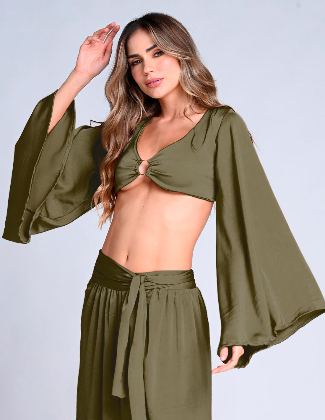 Laya Crop Top Green. Crop Top In Green