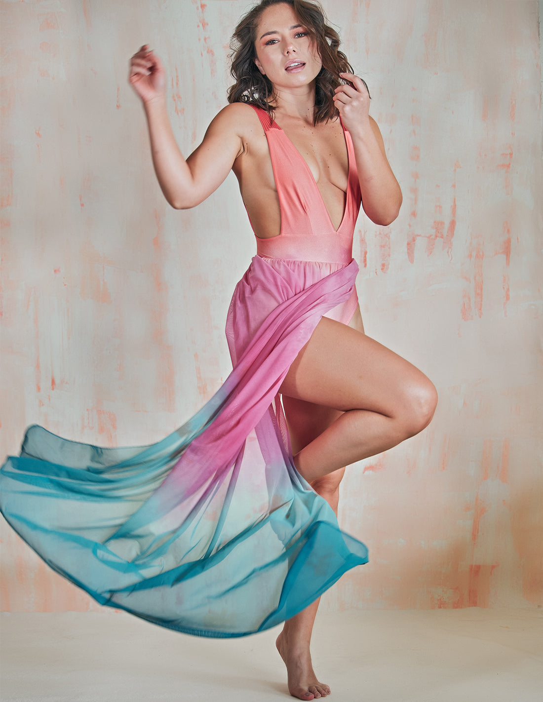 Coralito Dress Uyuni Thermas. Hand-Dyed Dress In Uyuni Thermas