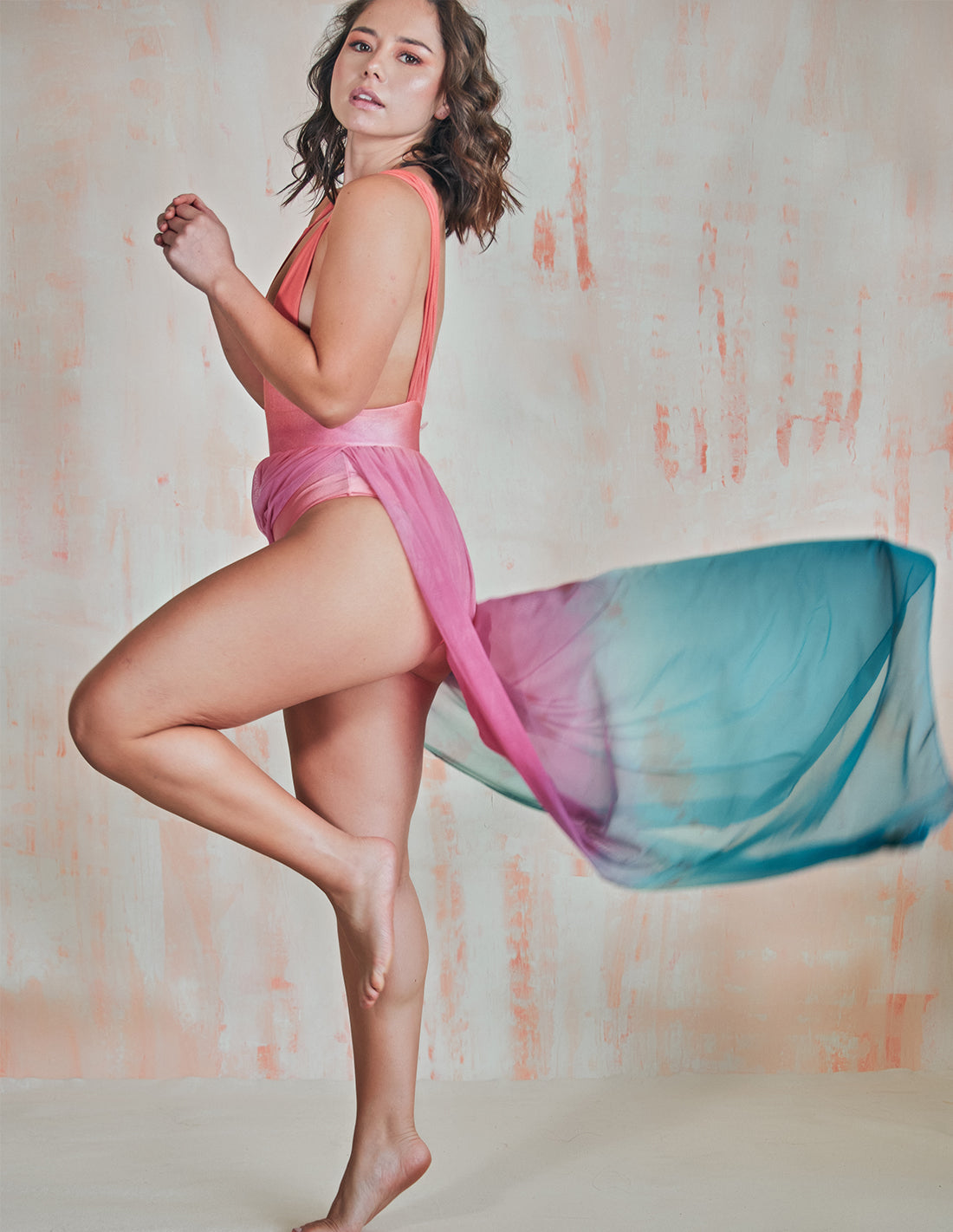 Coralito Dress Uyuni Thermas. Hand-Dyed Dress In Uyuni Thermas