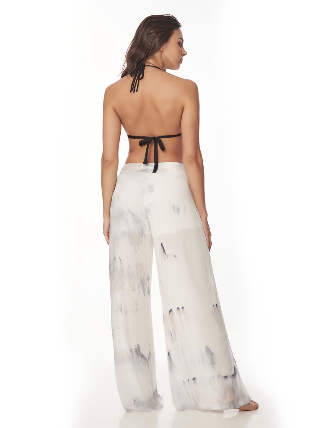 Earth Pant Gray Storm. Hand-Dyed Beach Pant In Gray Storm. Entreaguas