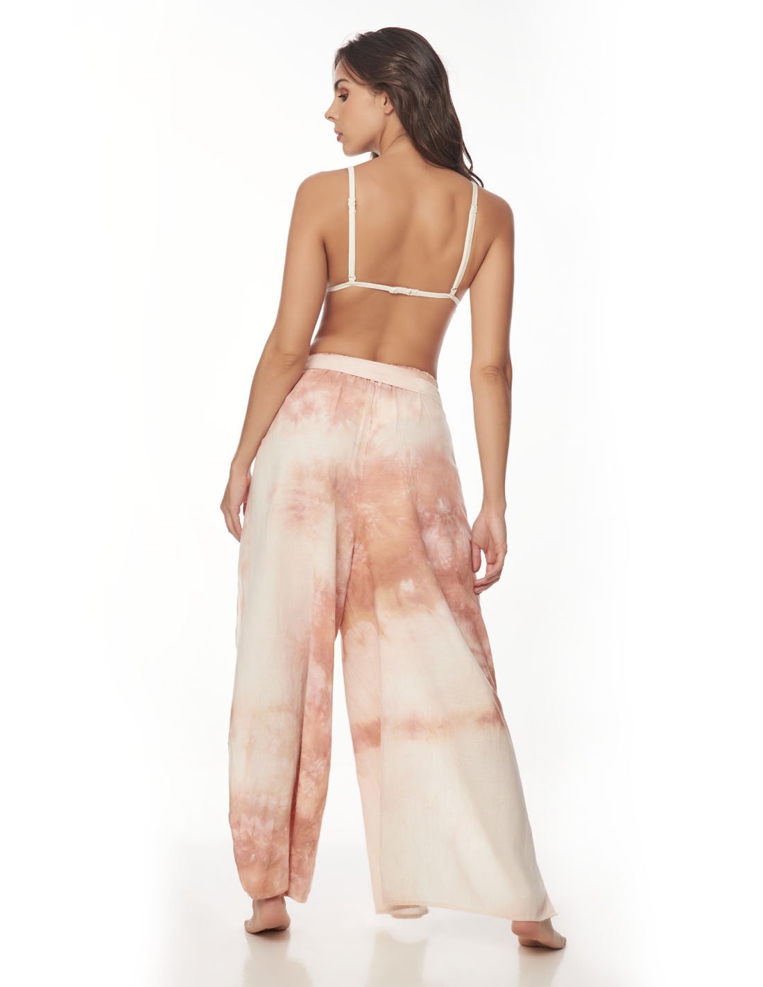 Air Pant Blush Storm. Hand-Dyed Beach Pant In Blush Storm. Entreaguas
