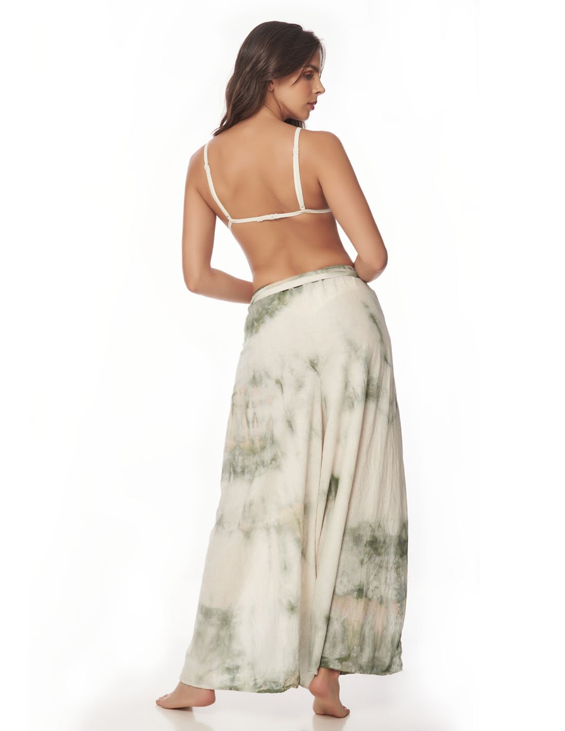 Air Pant Dusk Blue Pastel. Hand-Dyed Beach Pant In Dusk Blue Pastel. Entreaguas