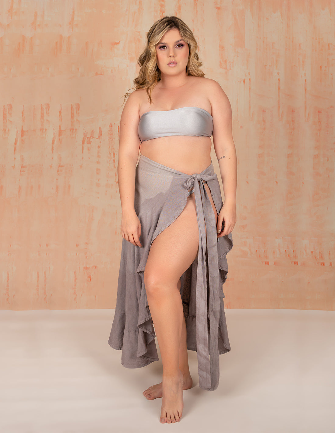 Wave Skirt Silver