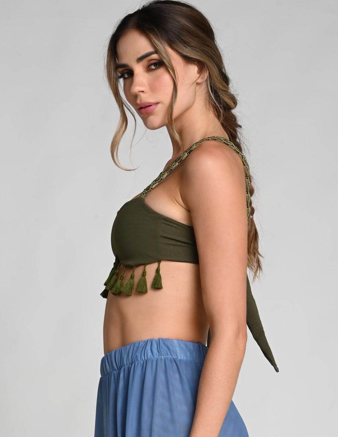 Zaia Top Army Green. Bikini Top In Army Green