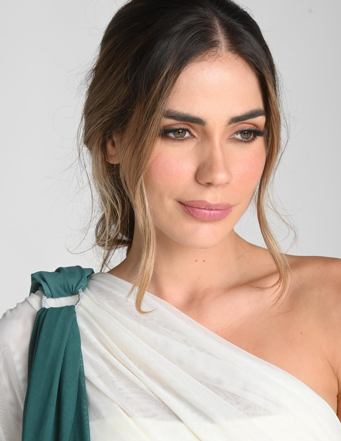 Prana Pashmina Faded Boreal Green. Hand-Dyed Pashmina In Faded Boreal Green