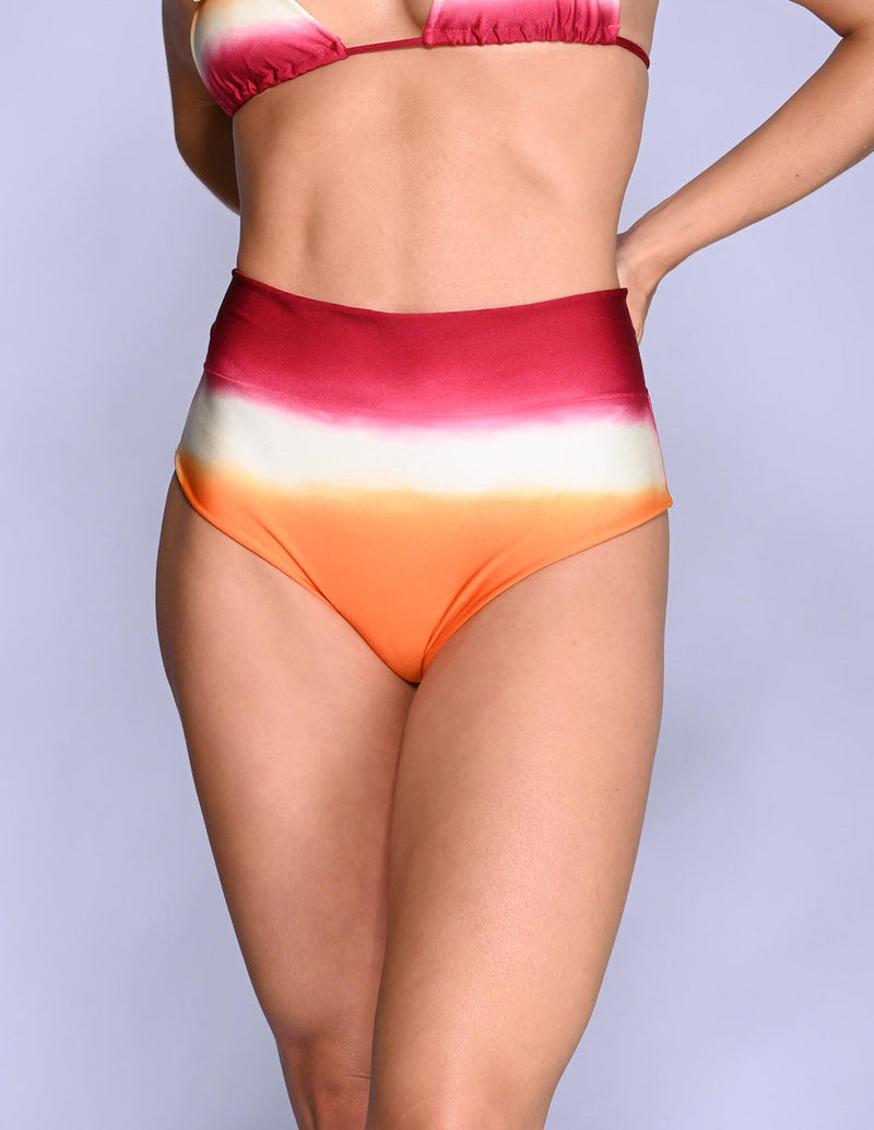 Aru Bottom Red Orange + Ivory + Vivid Viola