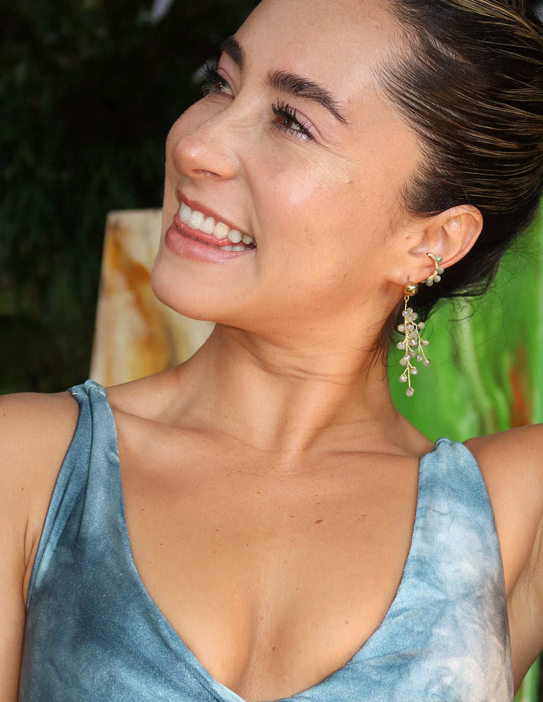 Jazmin Ear Cuff Mint Green