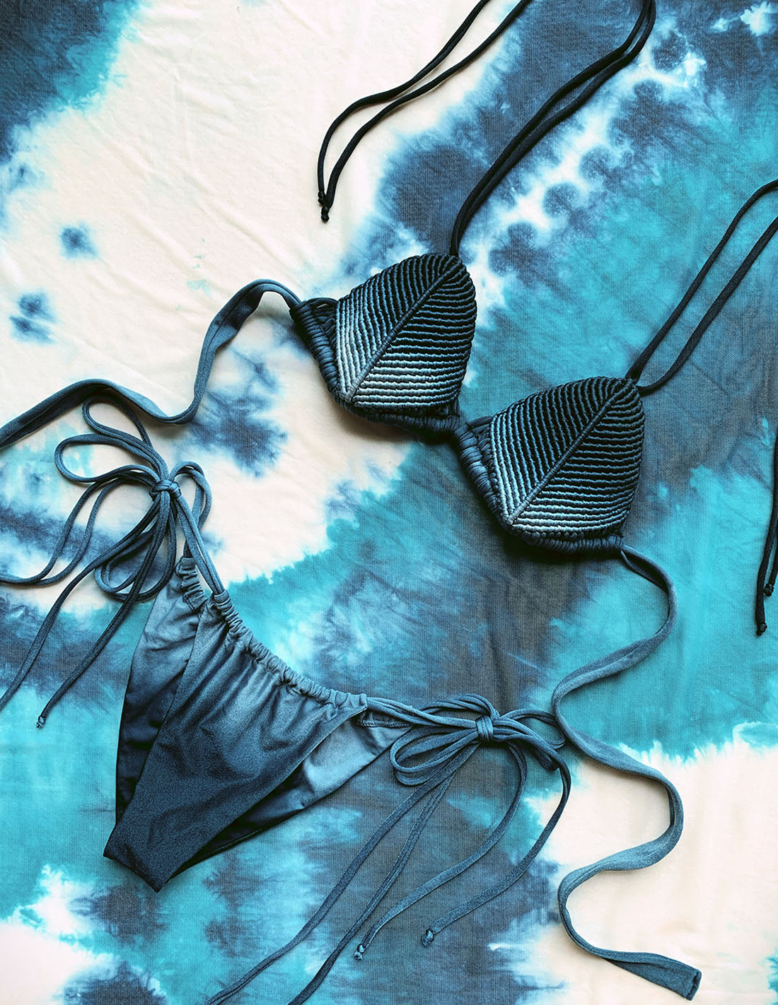 Bikini Shells Orbit Blue Sunset