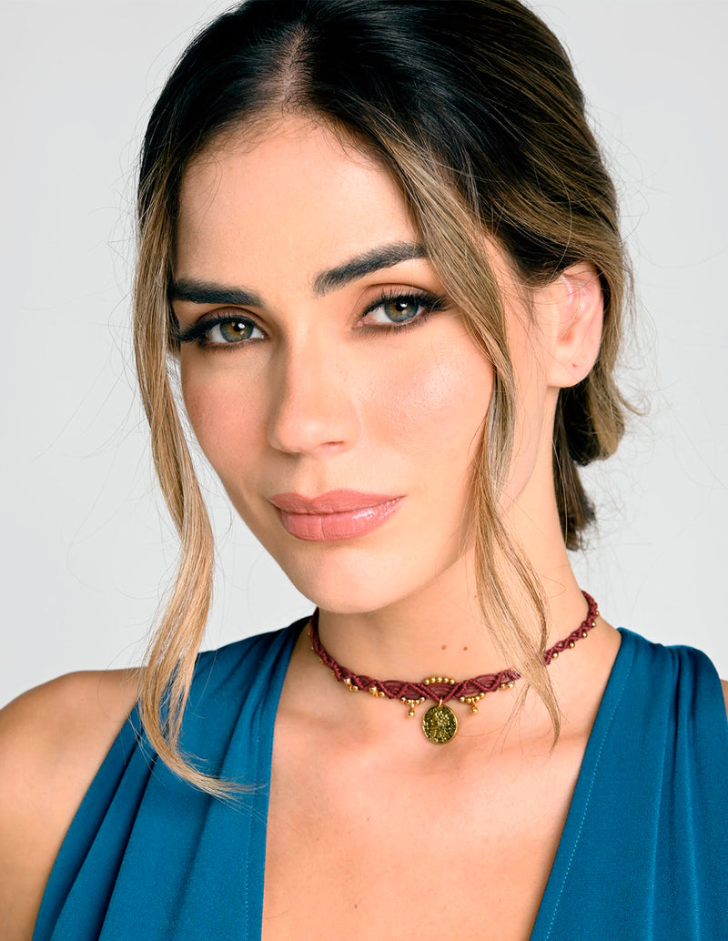 Lía Choker Red Wine