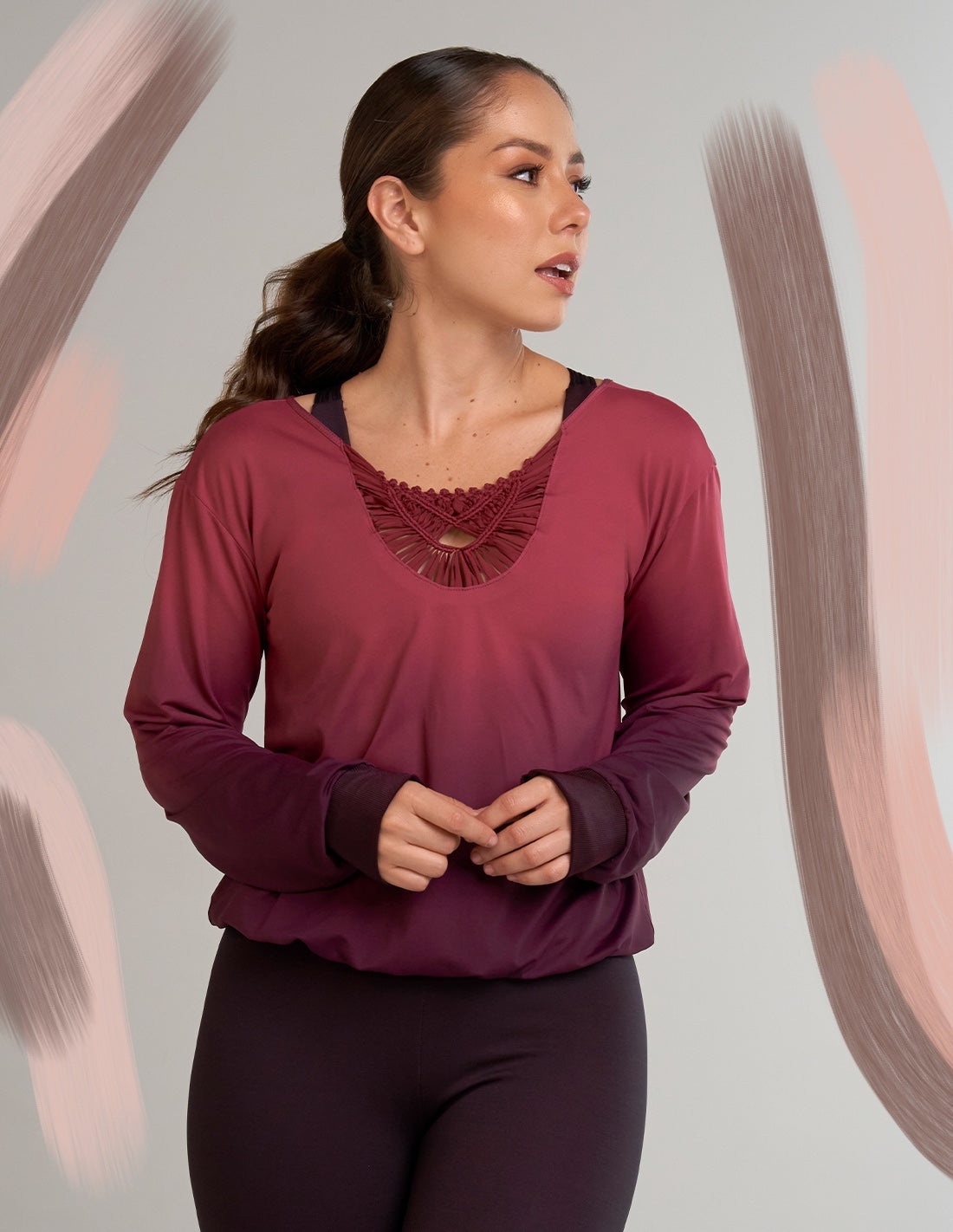 Senses Blouse Faded Purple