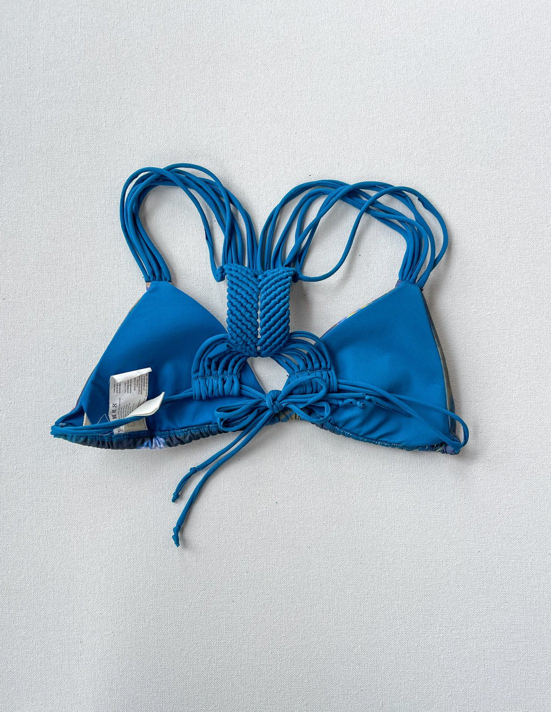 3 Top Blue Parrot. Bikini Top In Blue Parrot. Entreaguas