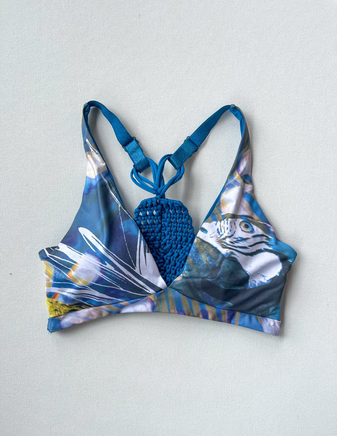 2 Top Blue Parrot. Bikini Top In Blue Parrot. Entreaguas