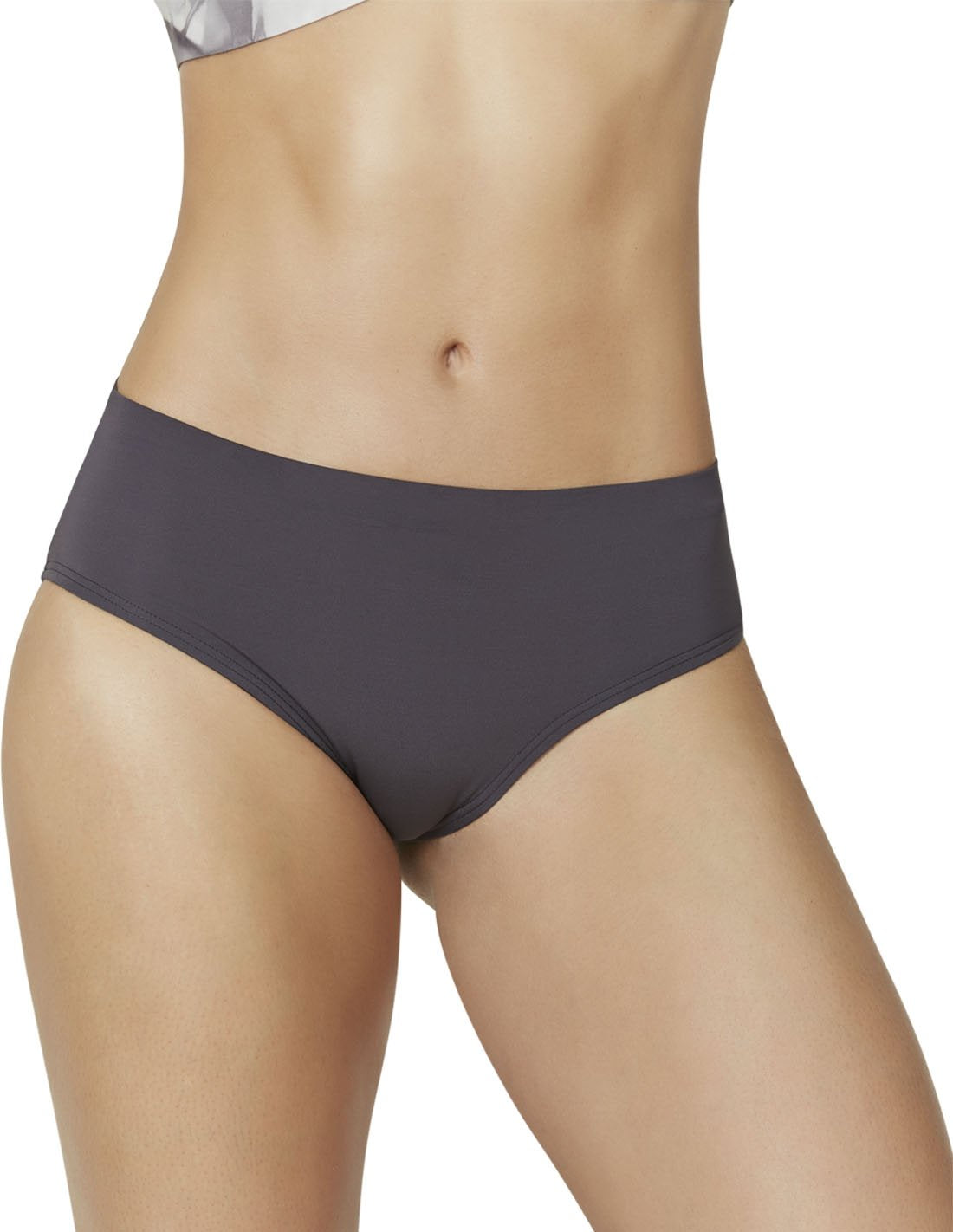 short bikini bottom in dark gray soil 4 1