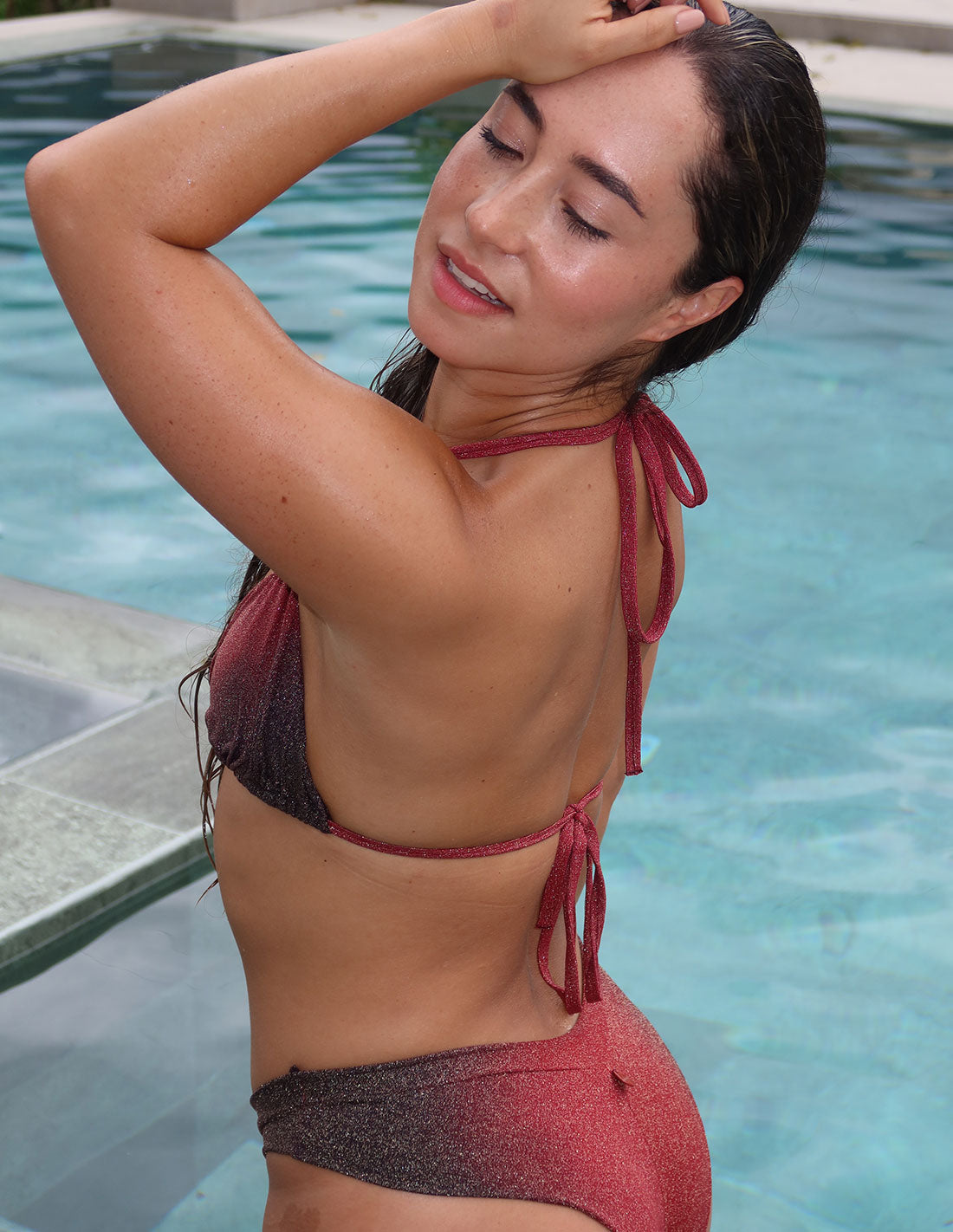 Kora Top Wild Wine + Deep Purple