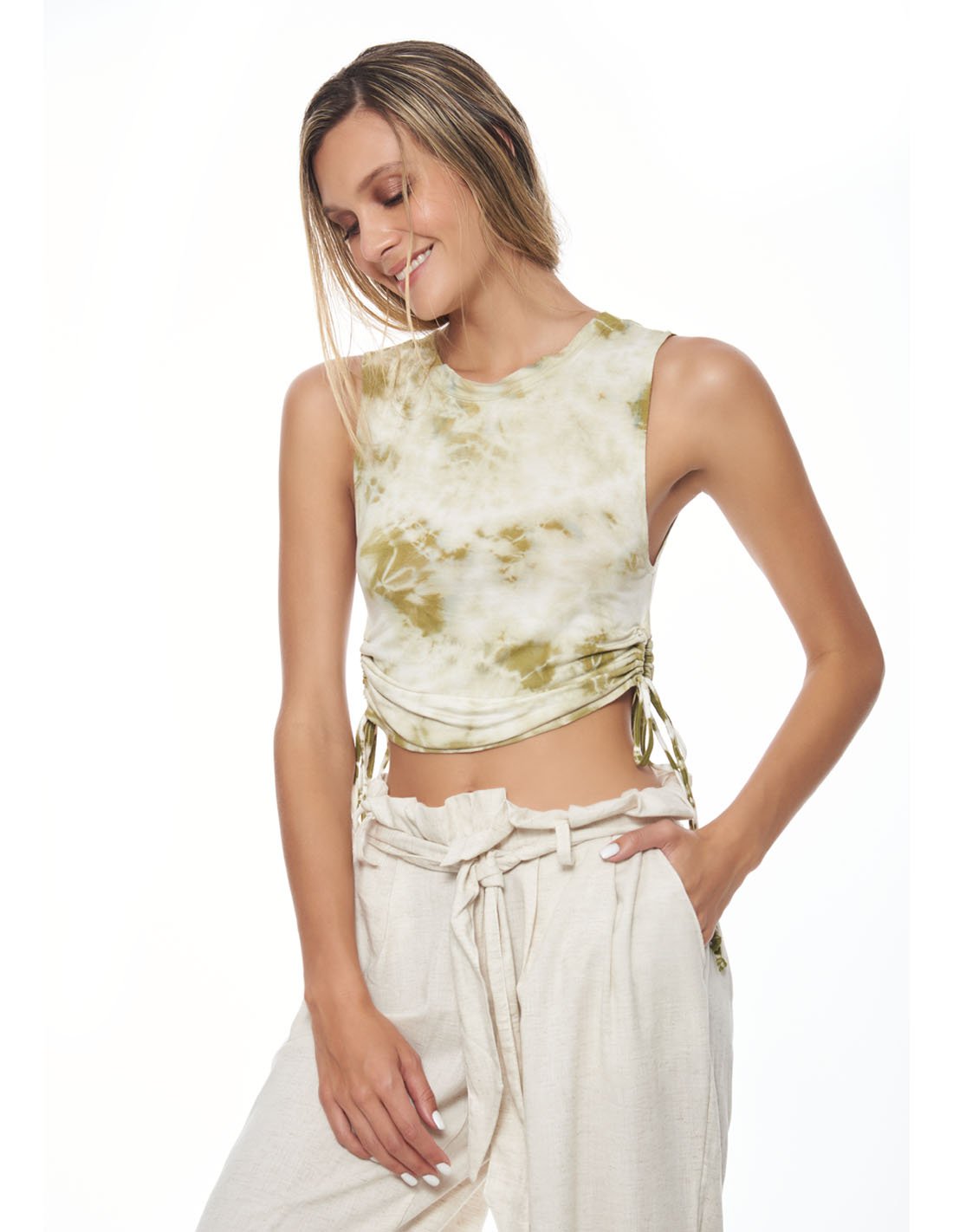 Amboseli Blouse Acacia Ivory. Hand-Dyed Blouse In Acacia Ivory. Entreaguas