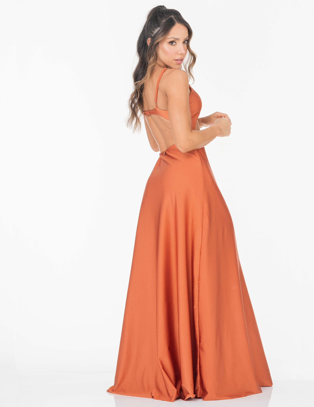 Marbella Dress Flowers Brown. Hand-Dyed Dress In Flowers Brown. Entreaguas