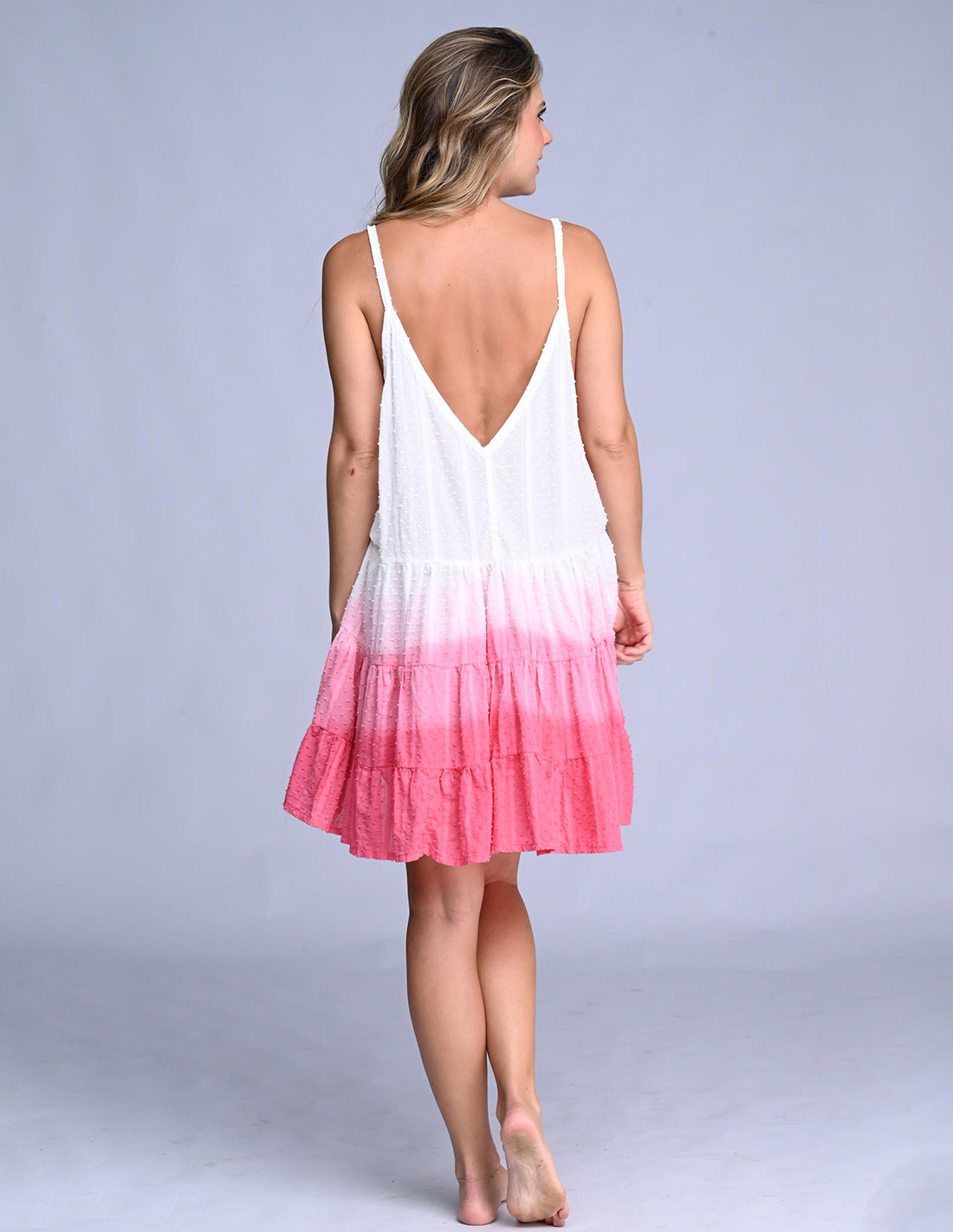Lior Dress Faded Rose. Hand-Dyed Dress In Faded Rose
