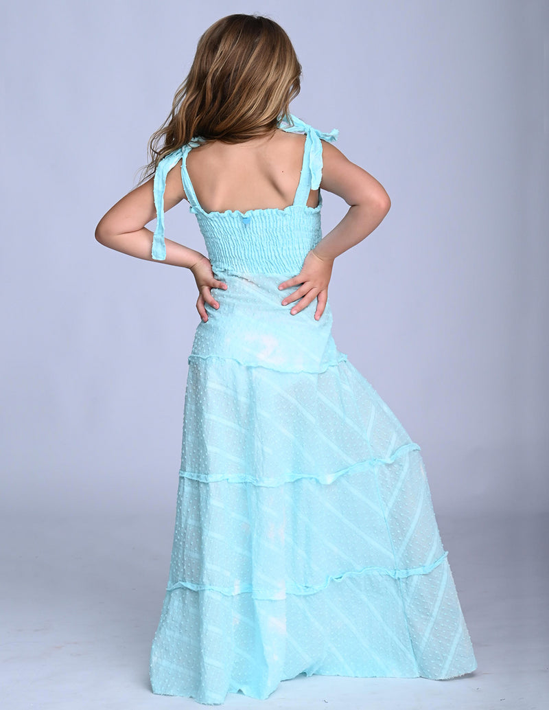 Reeva Dress Spotted Turquoise