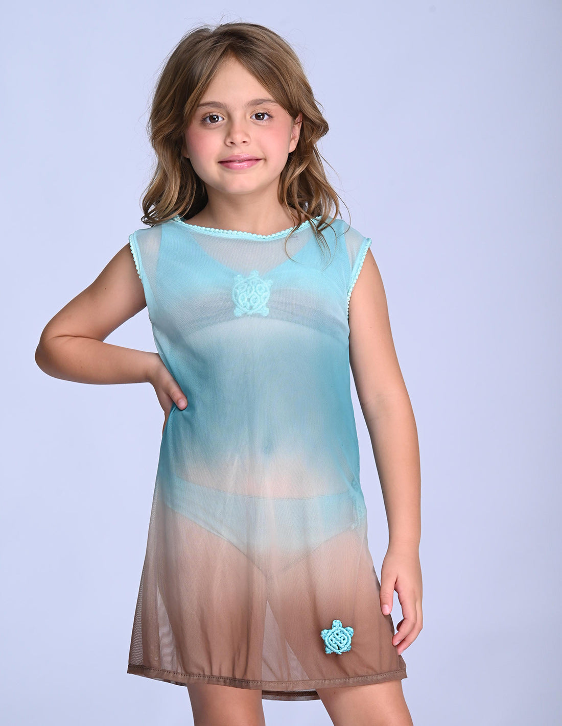 Ara Dress Opal Green + Browm