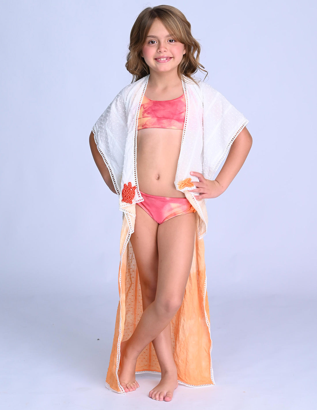 Elio Mini Kimono Faded Orange