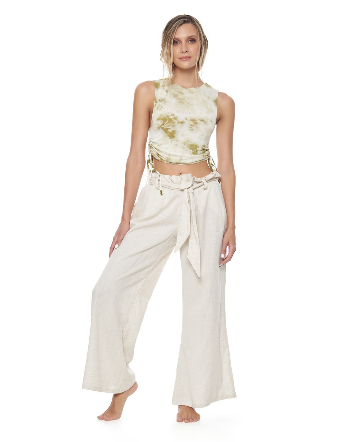 Mara Pant Ivory. Beach Pant In Ivory. Entreaguas