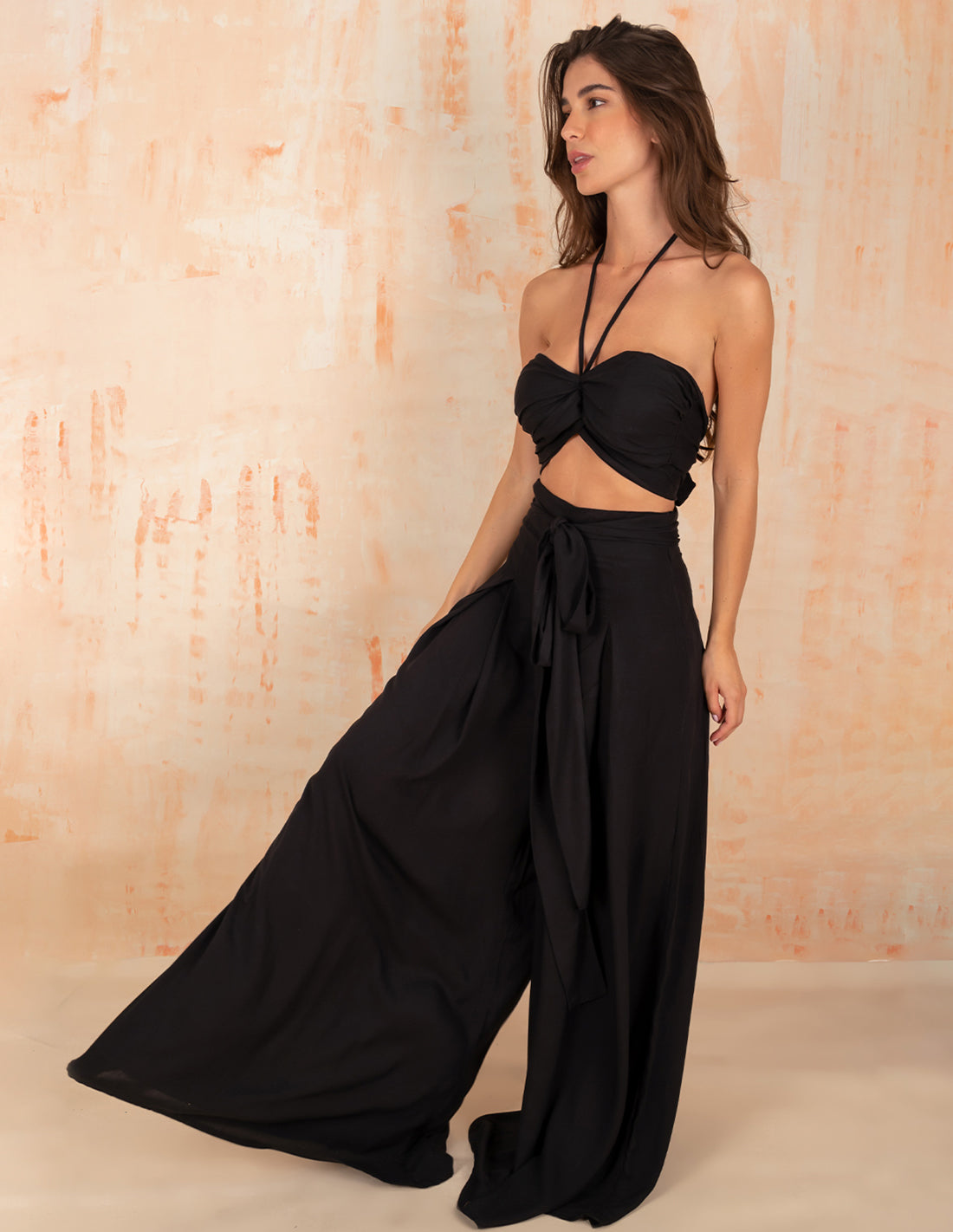 Sunshine Pant Black. Beach Pant In Black. Entreaguas