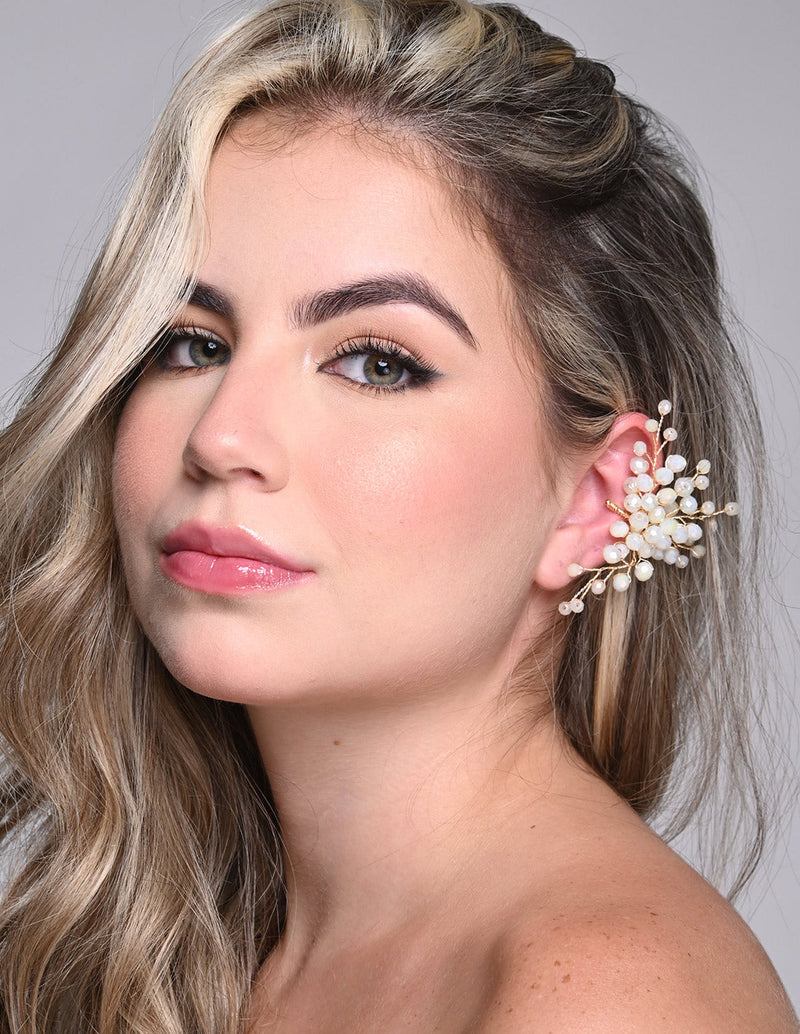 Glimmer Ear Cuff Ivory. Ear Cuff In Ivory