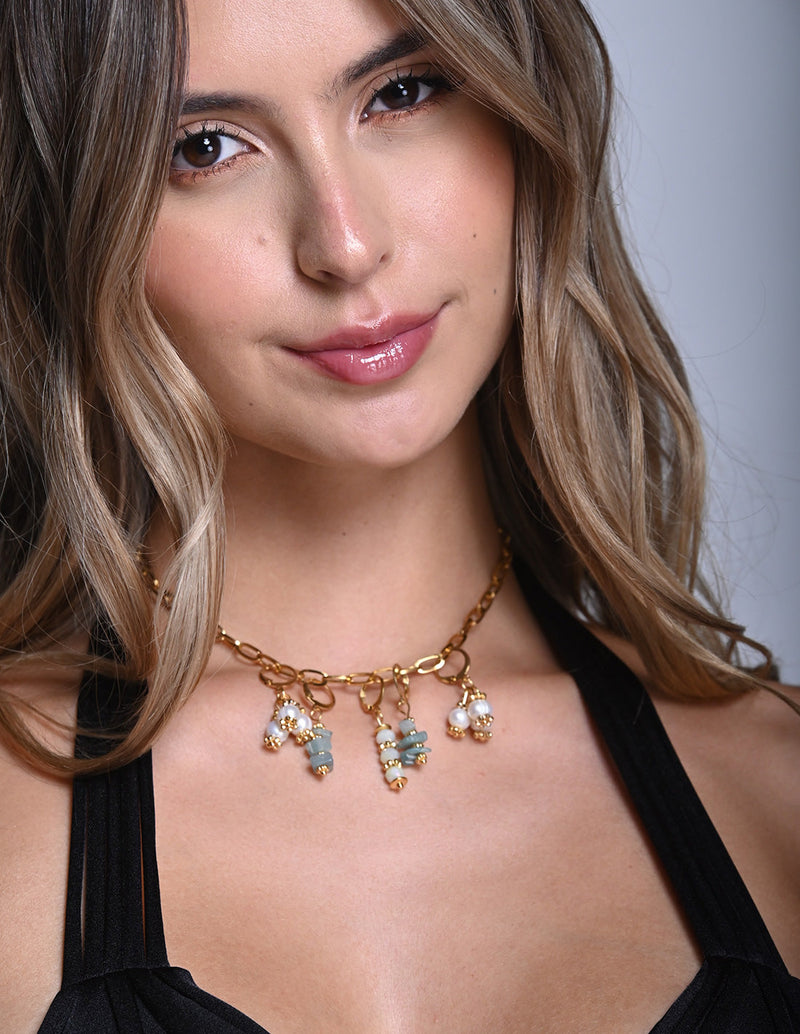 Bol Necklace Golden. Necklace In Golden