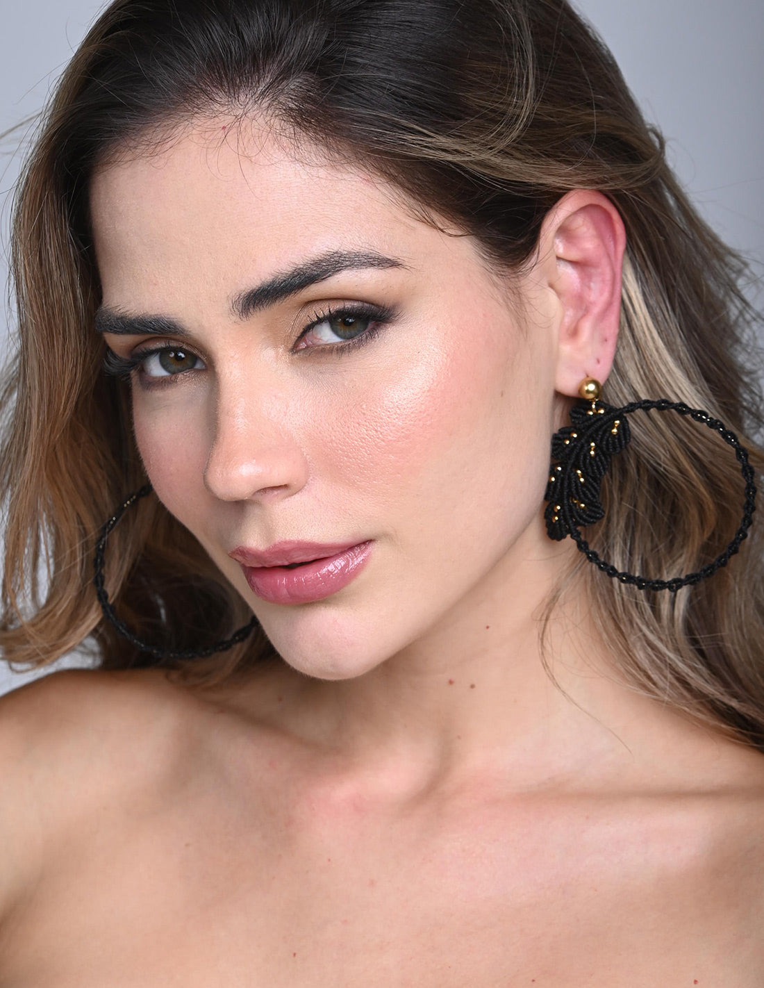 Flora Earring Black. Earring In Black
