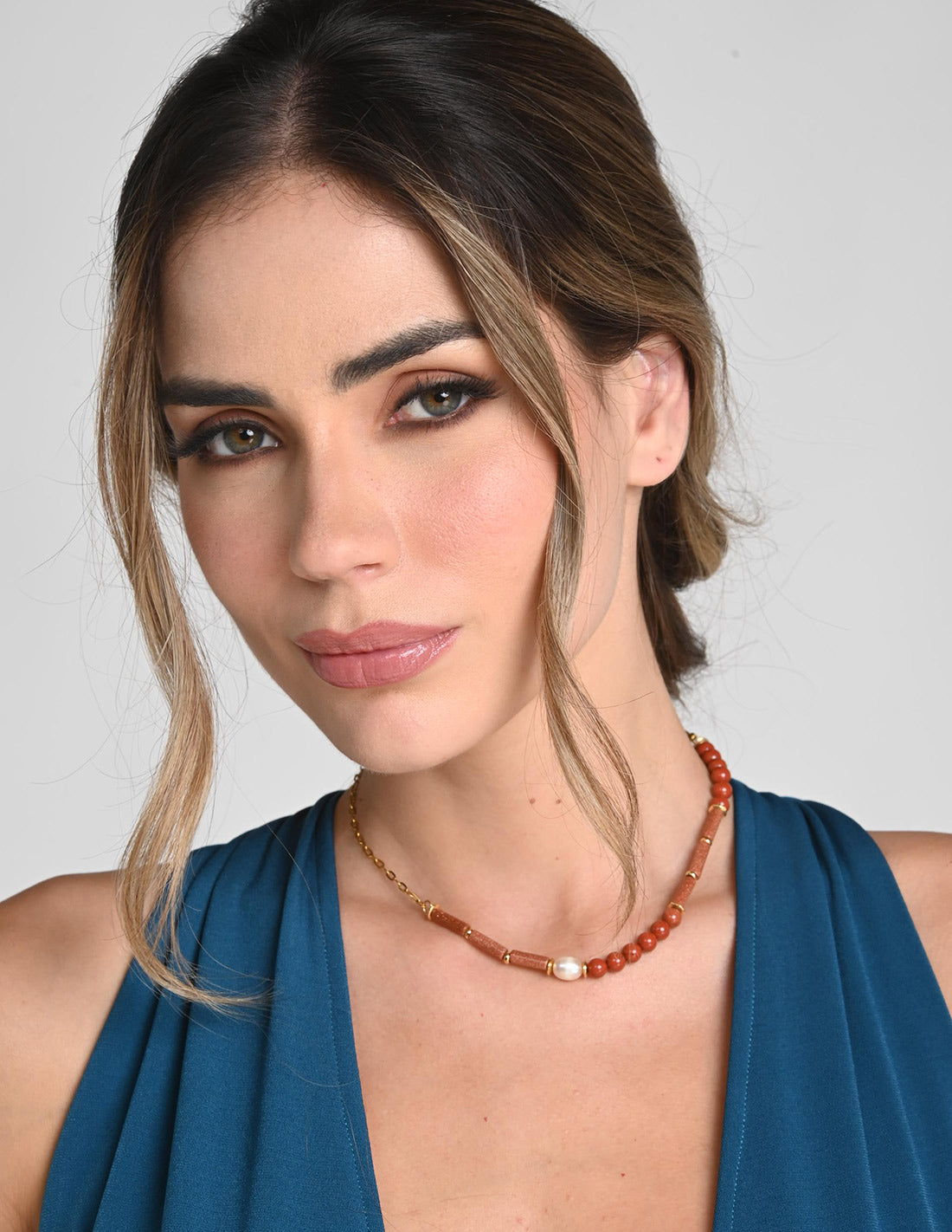 Lalita Necklace Lluvia De Oro + Ochre. Necklace In Lluvia De Oro + Ochre