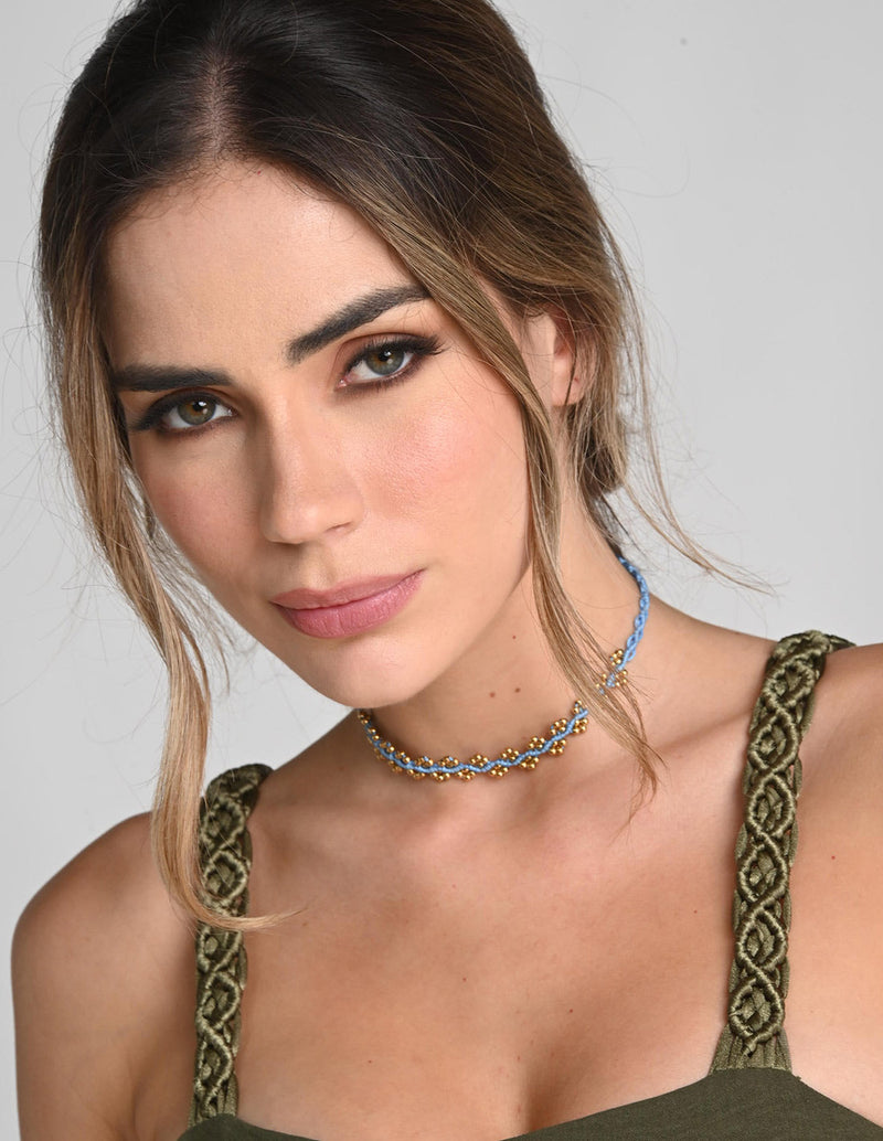 Nayara Choker Blue Sky. Choker In Blue Sky