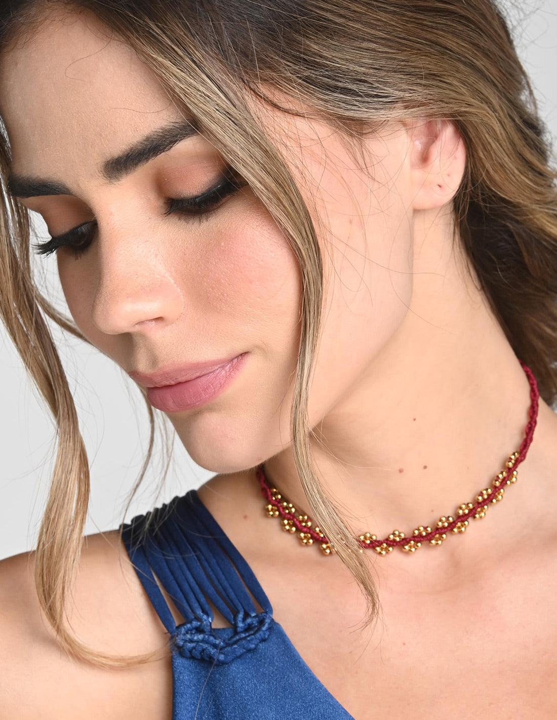 Nayara Choker Red Wine. Choker In Red Wine