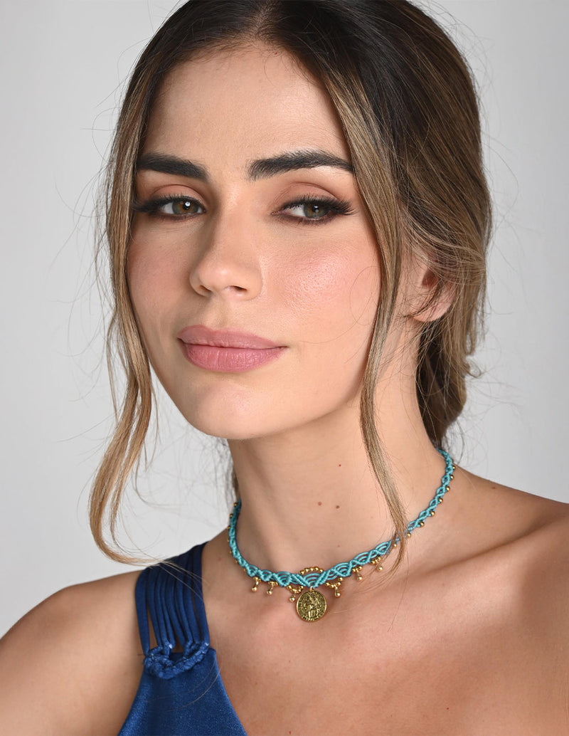 Lía Choker Mint Green. Choker In Mint Green