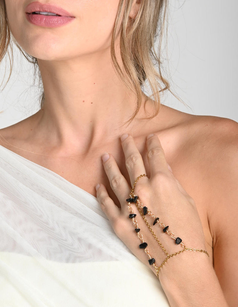 Indira Handle Agata + Black. Handle In Agata + Black