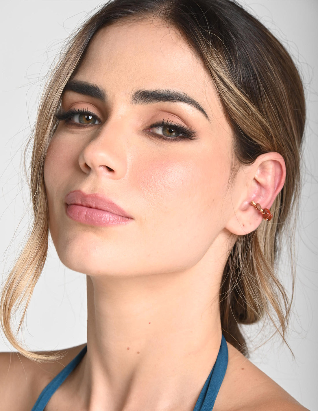 Nala Ear Cuff Lluvia De Oro + Ochre. Ear Cuff In Lluvia De Oro + Ochre